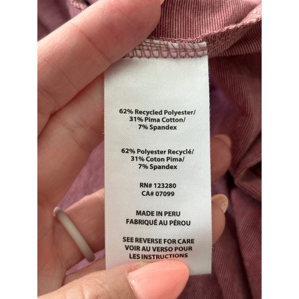Travis Mathew Mauve Heathered Pima Cotton Stretch T-shirt XL - Picture 6 of 6